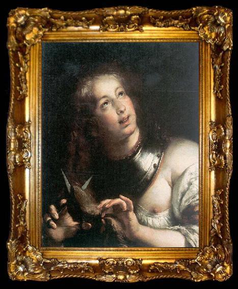 framed  STROZZI, Bernardo Berenice - Oil on canvas Galleria d